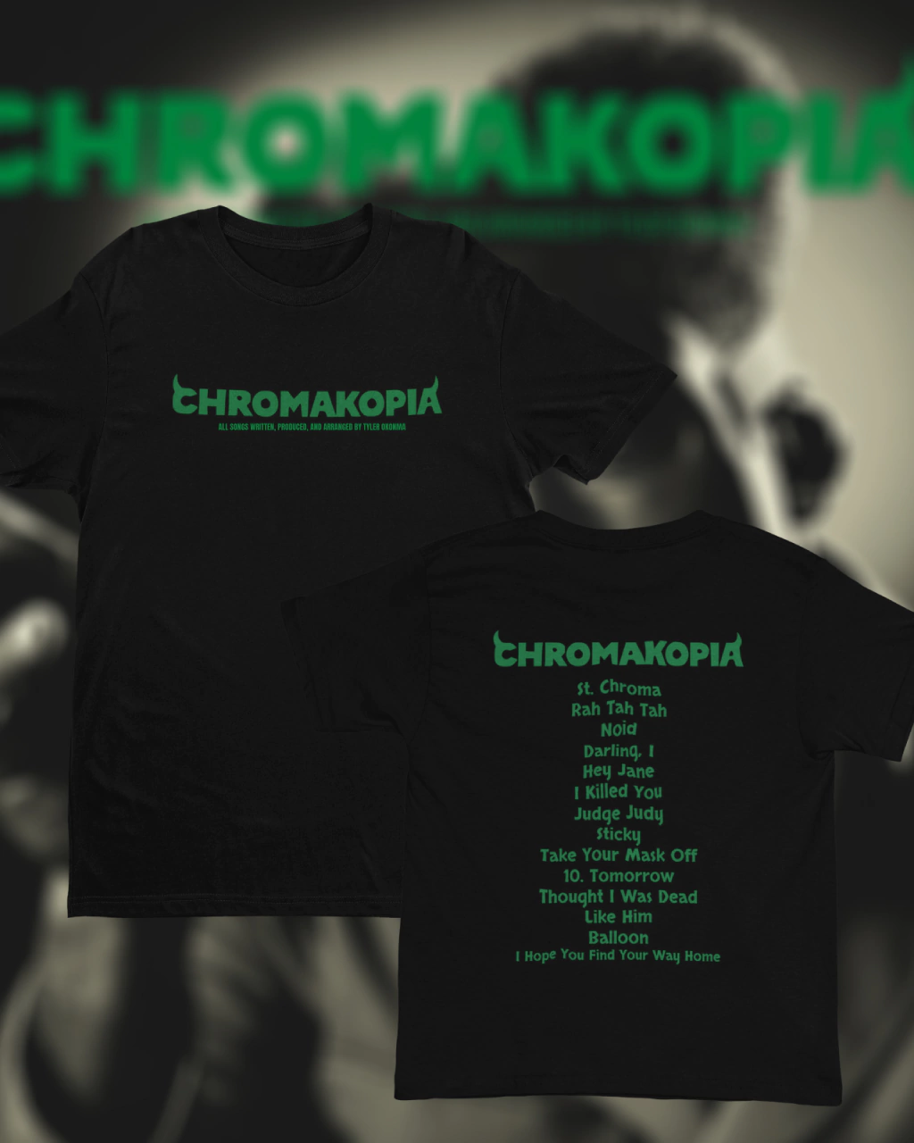CAMISETA TYLER, THE CREATOR CHROMAKOPIA TRACKLIST [100%algodão]