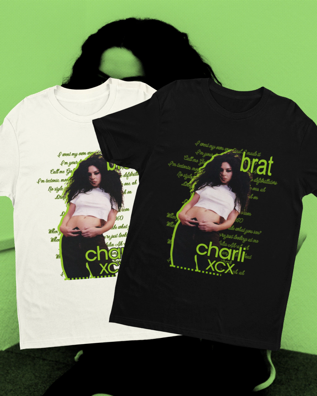 CAMISETA CHARLI XCX BRAT ALGODÃO