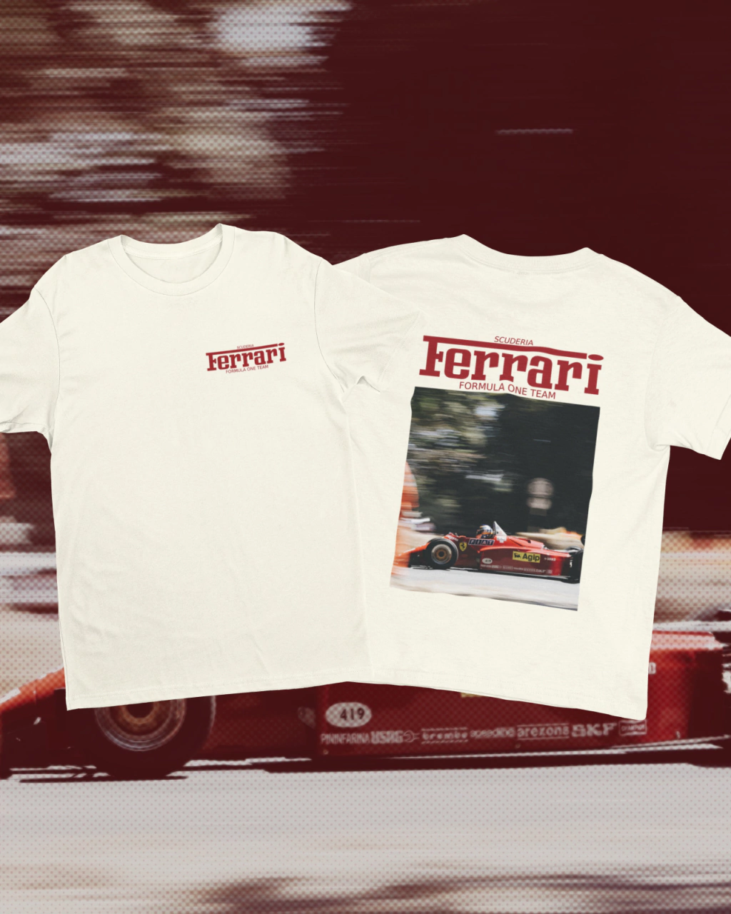 CAMISETA SCUDERIA RED VINTAGE