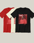 CAMISETA T-SHIRT LEWIS HAMILTON DROPS IN RED FERRARI