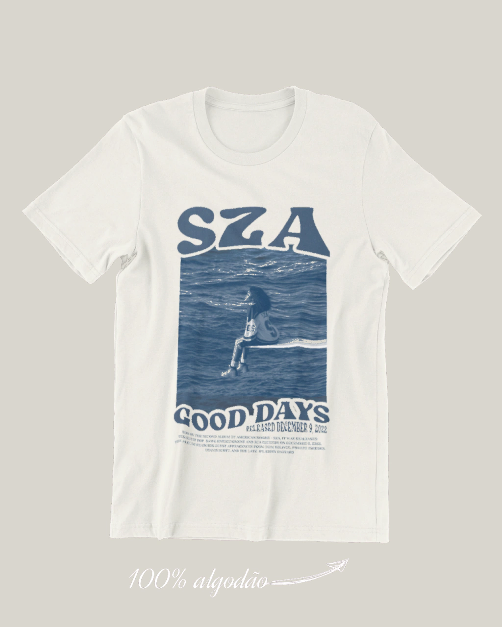T-SHIRT SZA SOS ALBUM 100% ALGODÃO