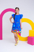 Vestido Chloe com Bolsinha - Jardim Azul