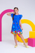 Vestido Chloe com Bolsinha - Jardim Azul na internet