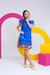 Vestido Chloe com Bolsinha - Jardim Azul - loja online