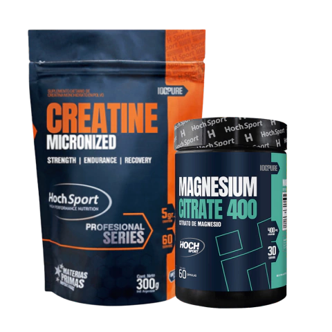 Creatina 300gr + Citrato Magnesio 60 Caps Hoch Sport - comprar online