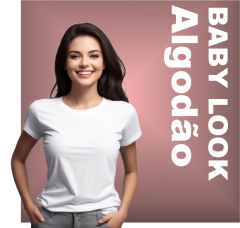Baby Look em Algodão - comprar online