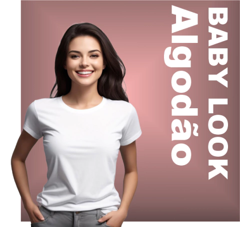 Baby Look em Algodão - comprar online