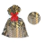 20 Sacos de Presente Metalizado Chevron Preto 45x60 - comprar online