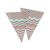 50 Embalagem Para Cone Saquinho Chevron Azul 15x20cm - comprar online