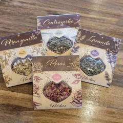 Hierbas en sobre en internet