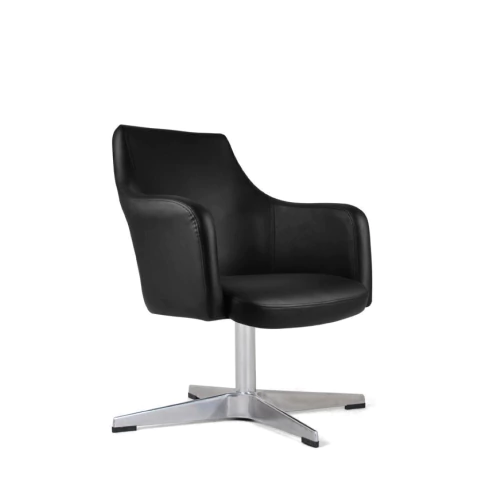 Poltrona Íris Giratória Estofada Decorativa com base em alumínio - comprar online