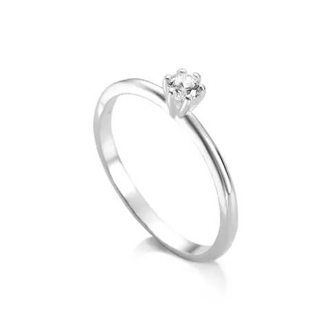 Anel Solitário Com Zircônia - comprar online