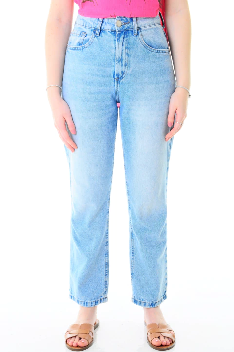 Calça Jeans C&A Cós Alto Reta - comprar online