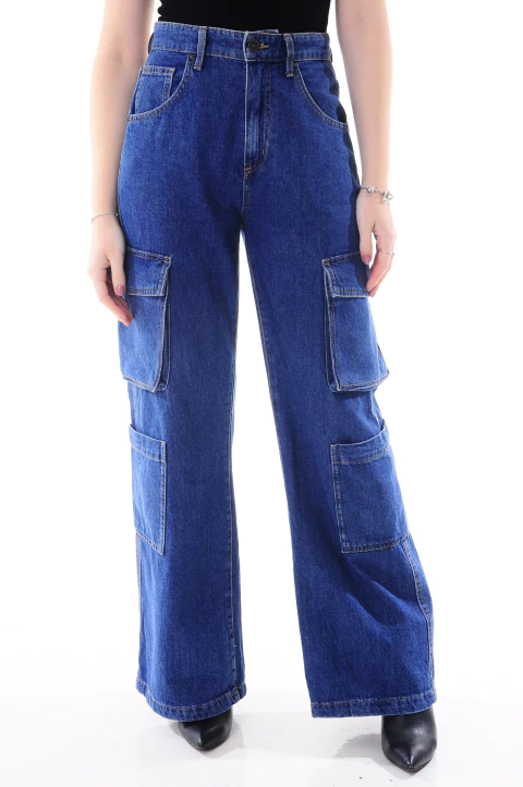 Calça Cotton On Jeans Wide Leg Cargo - comprar online
