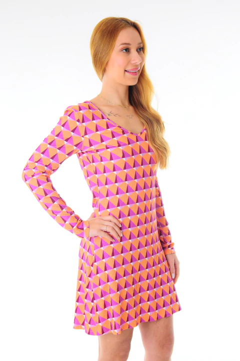 Vestido Lez a Lez Malha Estampado - comprar online