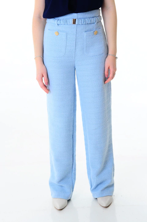 Calça A Collection Tweed com Cinto - comprar online