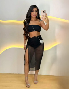 CONJUNTO HOT PANTS COM SAIA - comprar online