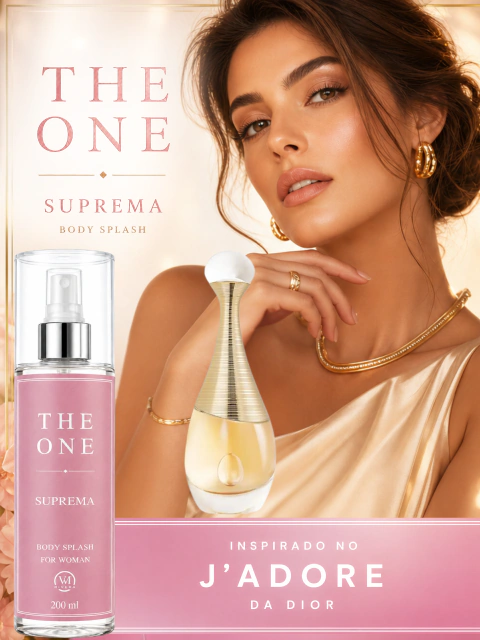 Body Splash Feminino Suprema 200ml - Duração até 8 Horas