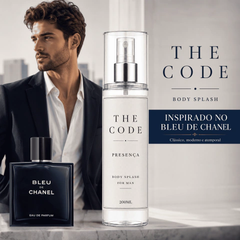 Body Splash Masculino Presença 200ml - Duração até 8 Horas