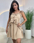 VESTIDO CURTO BOHO nude - comprar online