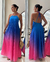 VESTIDO PLISSADO YARA rosa/azul - comprar online