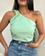 BLUSA FIVELA verde tiffany - comprar online