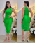VESTIDO GRAPEADO BETANY verde