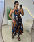VESTIDO LONGO SARJADO preto/azul - comprar online