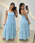 VESTIDO LONGO ALCINHA LARISSA Baby Blue - comprar online