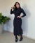 VESTIDO CANELADO MARCELY preto - comprar online