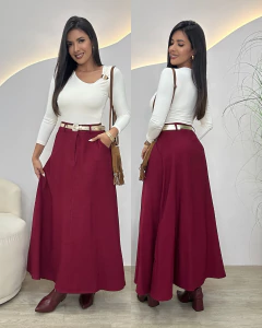 SAIA GODE ALFAIATARIA marsala - comprar online