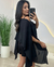 BLUSA SEM ALÇA ASSIMÉTRICA preto - Villa Rosa Moda Feminina