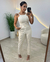 CONJUNTO CALÇA BROCADO LIZIE creme - comprar online
