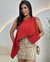 BLUSA CAPA C/ TOP terra cota - comprar online