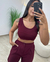 CONJUNTO 3 PEÇAS EMMA marsala - Villa Rosa Moda Feminina