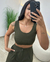CONJUNTO 3 PEÇAS EMMA verde militar - Villa Rosa Moda Feminina