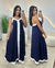 VESTIDO BICOLOR SOFIA azul/branco - comprar online