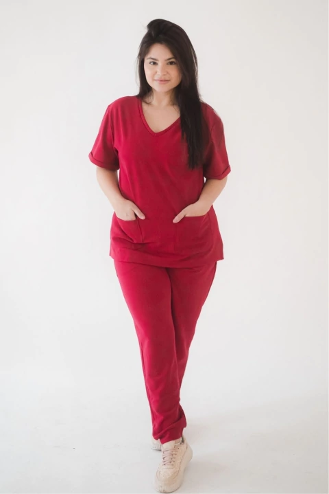 Scrub Feminino Comfy - Framboesa - comprar online