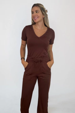 Scrub Feminino Slim - Marrom Capuccino - loja online