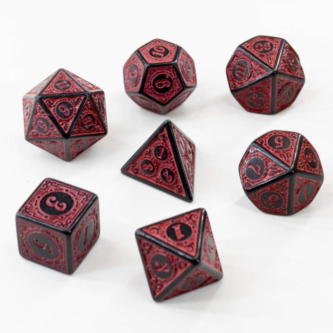 Set De 7 Dados Para Rol - Fire Shrine