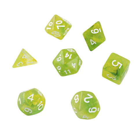 Set de 7 dados para rol - Infested - comprar online