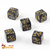 Set De 5 Dados Para Contadores - Positivo - Cursed Shield en internet
