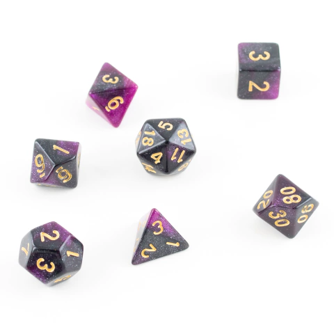 Set De 7 Dados Para Rol - Cosmos