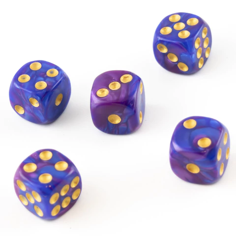 Set 5 dados D6 - Supercluster - 15mm - comprar online