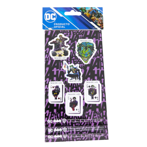 Pack X3 Stickers - Dc Comics - Joker