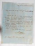 Carta Manuscrita e Assinada por Max Fleiuss para o Jurista J. X. Carvalho de Mendonça Datada de 31 de Outubro de 1928