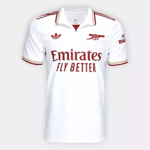 Camisa Arsenal III 25/26 Torcedor Adidas Masculina - Branco - comprar online