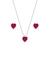Conjunto Coração Rubi - comprar online