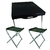 Mesa Maleta Preta com Banquetas Camufladas