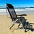 Imagem do Cadeira de Praia Alum UP Line Preta Zaka 120KG 5 Posições